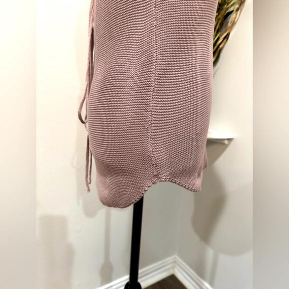 Wishlist Blush Pink Ribbed Tank Top Back Crisscross design with Tie closure - Picture 3 of 9